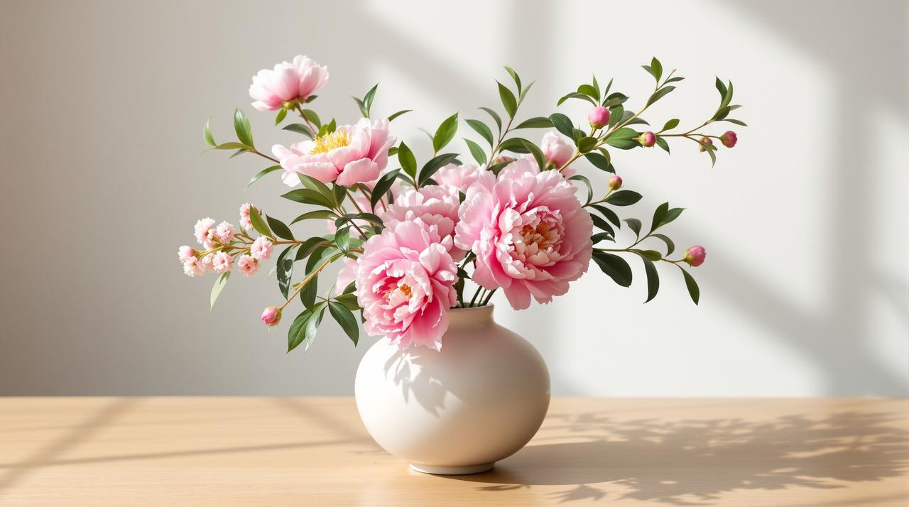 糖豆视频 - 菊韵花道：日式菊花插花艺术教学